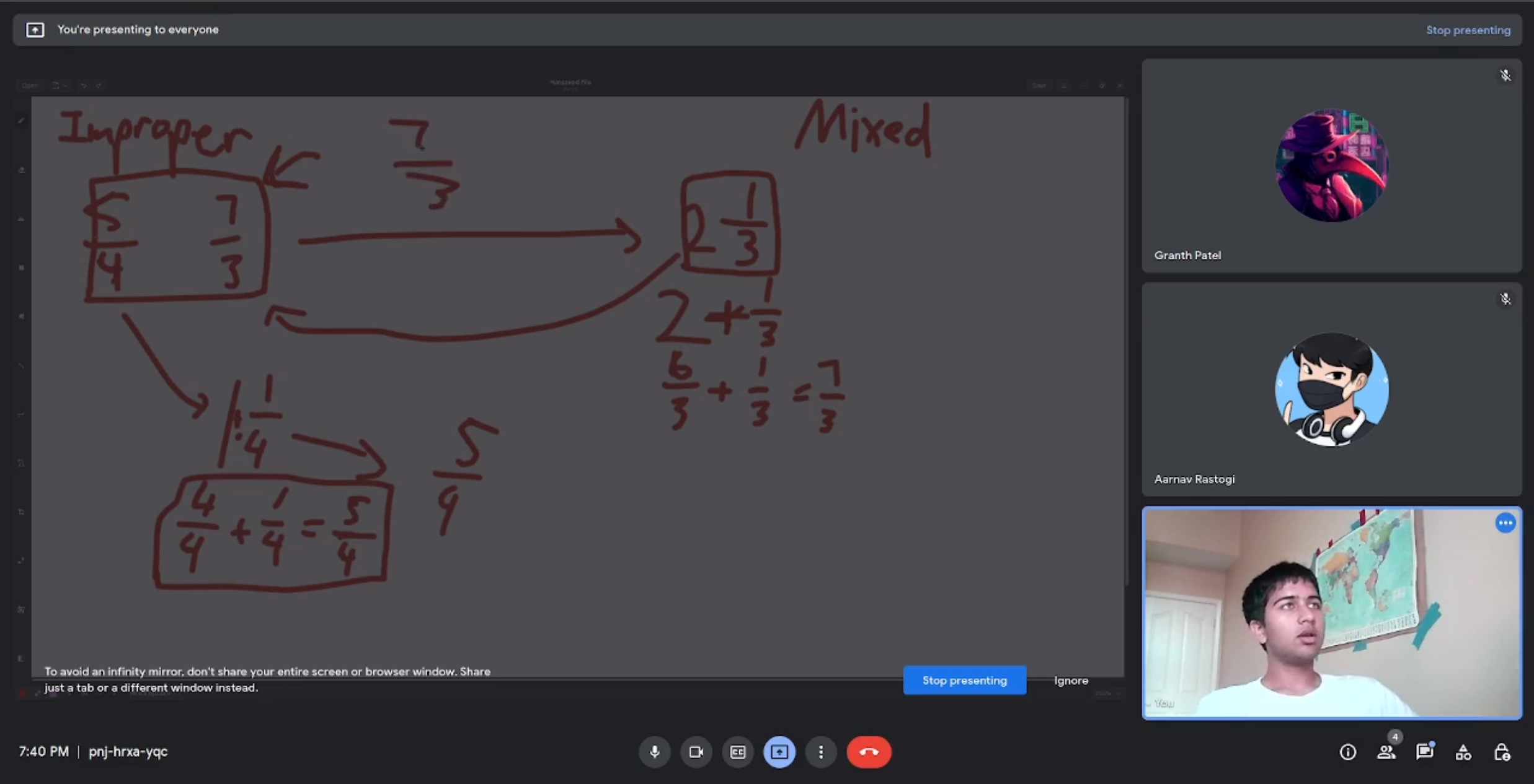Teaching in progress...